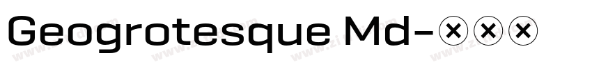 Geogrotesque Md字体转换